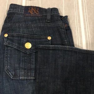 Rock and Republic dark wash flare jeans size 6